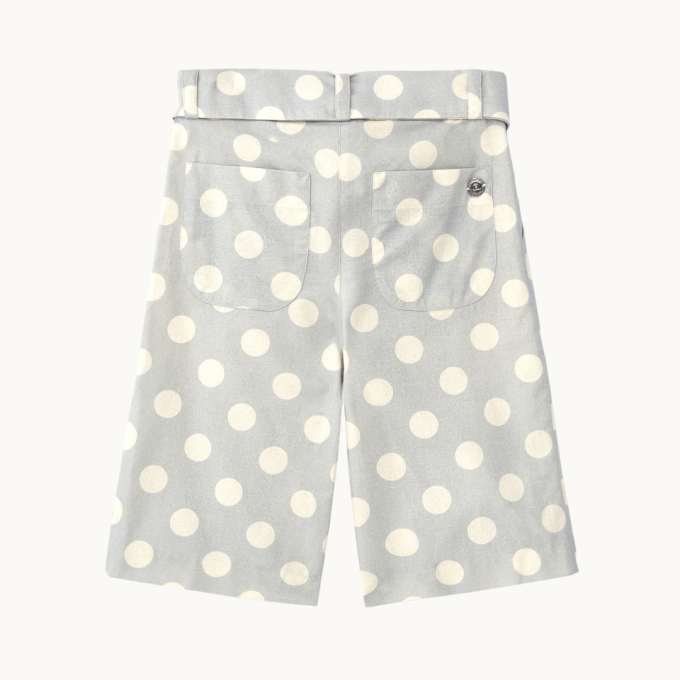 Blue Polka Dot Culottes